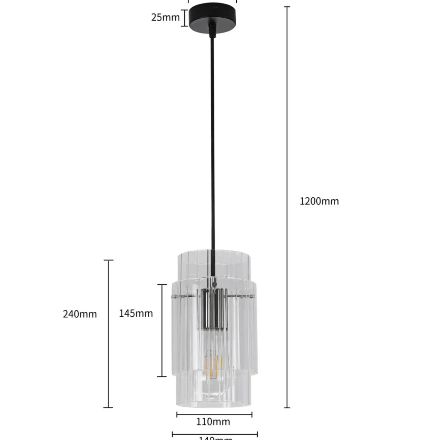 Shop Sklep Kaja Pojedyncza lampa wisząca nad blat kuchenny LP-707/1P z serii SAVONA