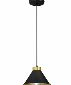 Sale Sklep Kaja Pojedyncza lampa wisząca w kolorze czarno-złotym LX 0627 z serii DEMET
