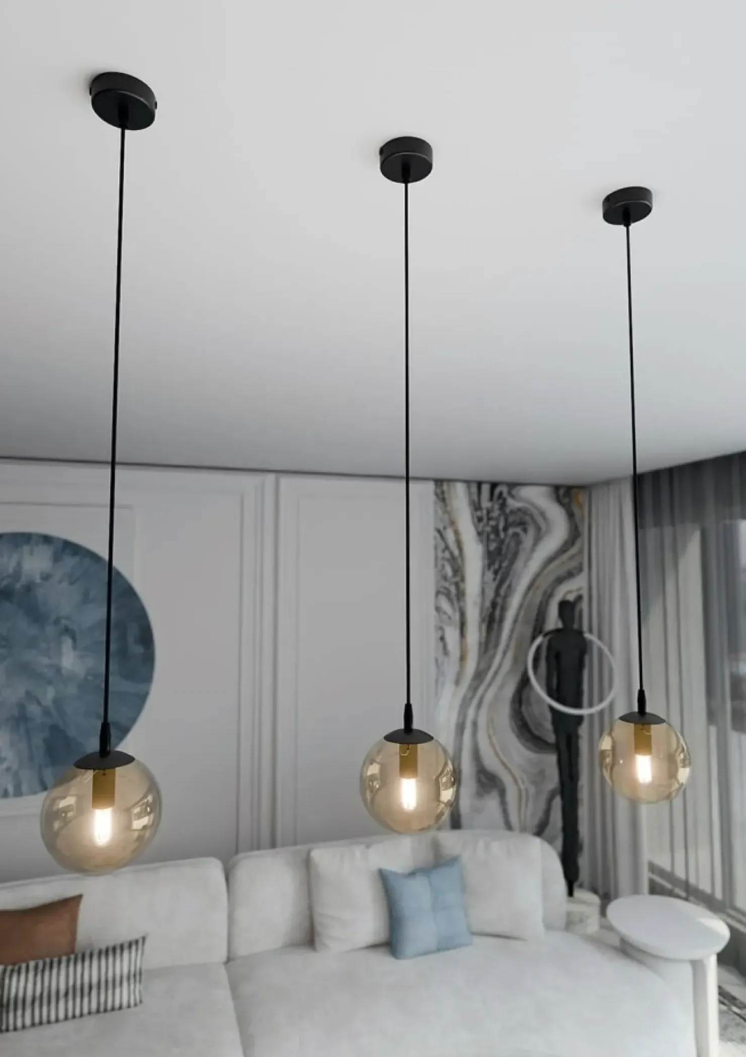 Best Sale Sklep Kaja Pojedyncza lampa wisząca z miodowym kloszem 713/1 | Kaja Oświetlenie