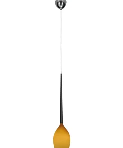 Store Sklep Kaja Pojedyncza lampa wisząca z ciepłym kloszem AZ1221 IZZA AMBER | Kaja bursztynowy