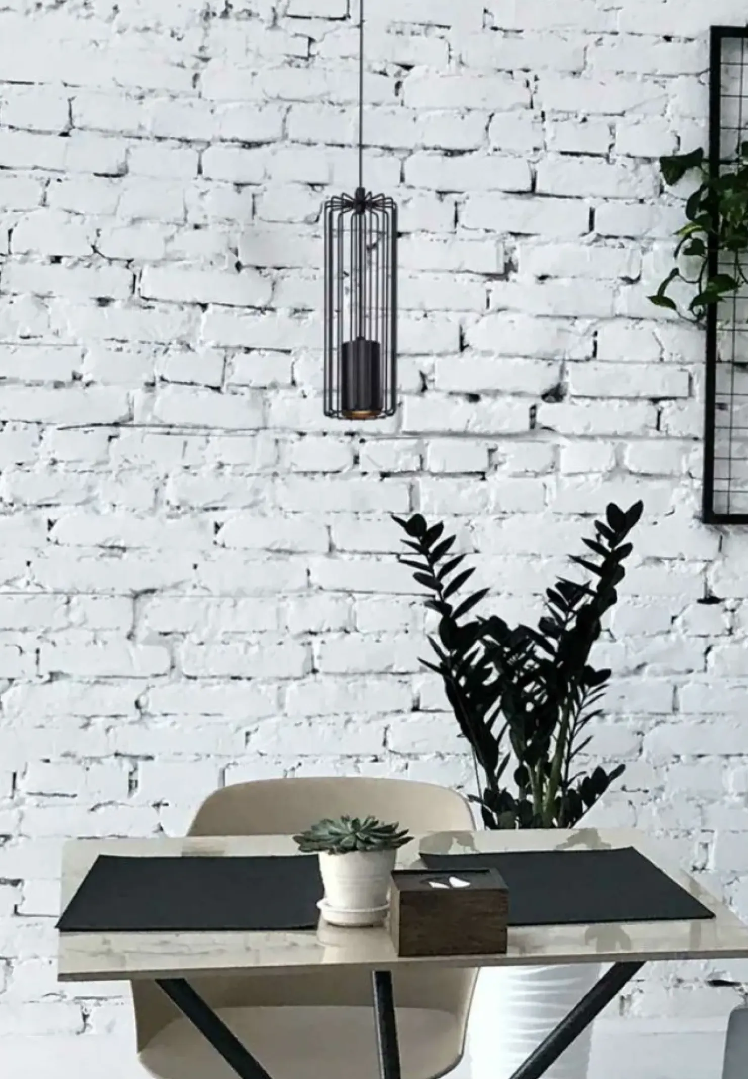 Store Sklep Kaja Pojedyncza lampa wisząca z drucianym kloszem K-4930 | Kaja Oświetlenie czarny