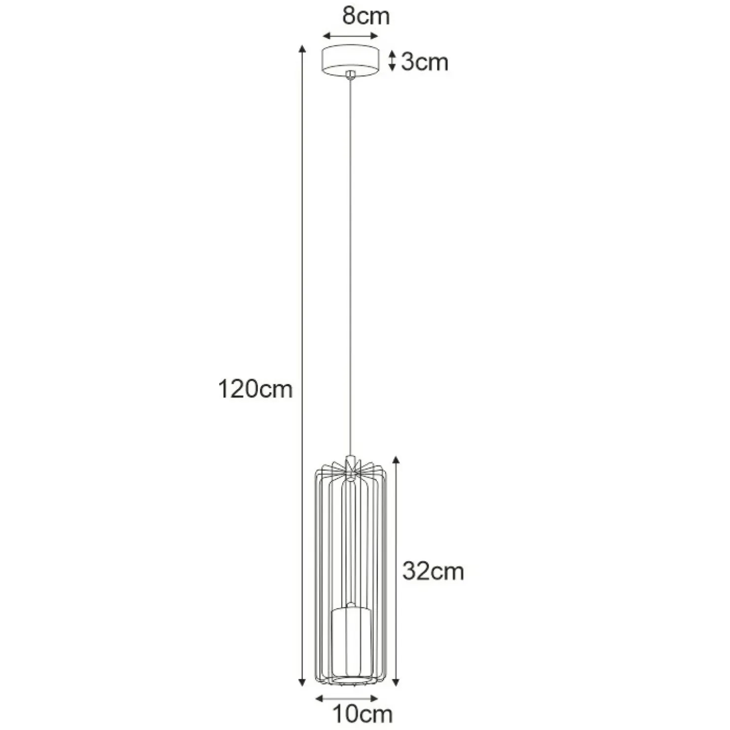 Store Sklep Kaja Pojedyncza lampa wisząca z drucianym kloszem K-4930 | Kaja Oświetlenie czarny