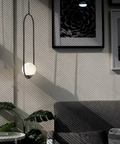 Store Sklep Kaja Pojedyncza lampa wisząca z białym kloszem K-5100 z serii PARVA | Kaja