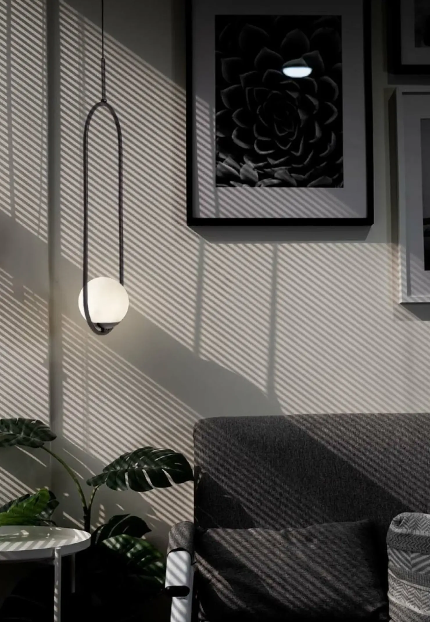 Store Sklep Kaja Pojedyncza lampa wisząca z białym kloszem K-5100 z serii PARVA | Kaja
