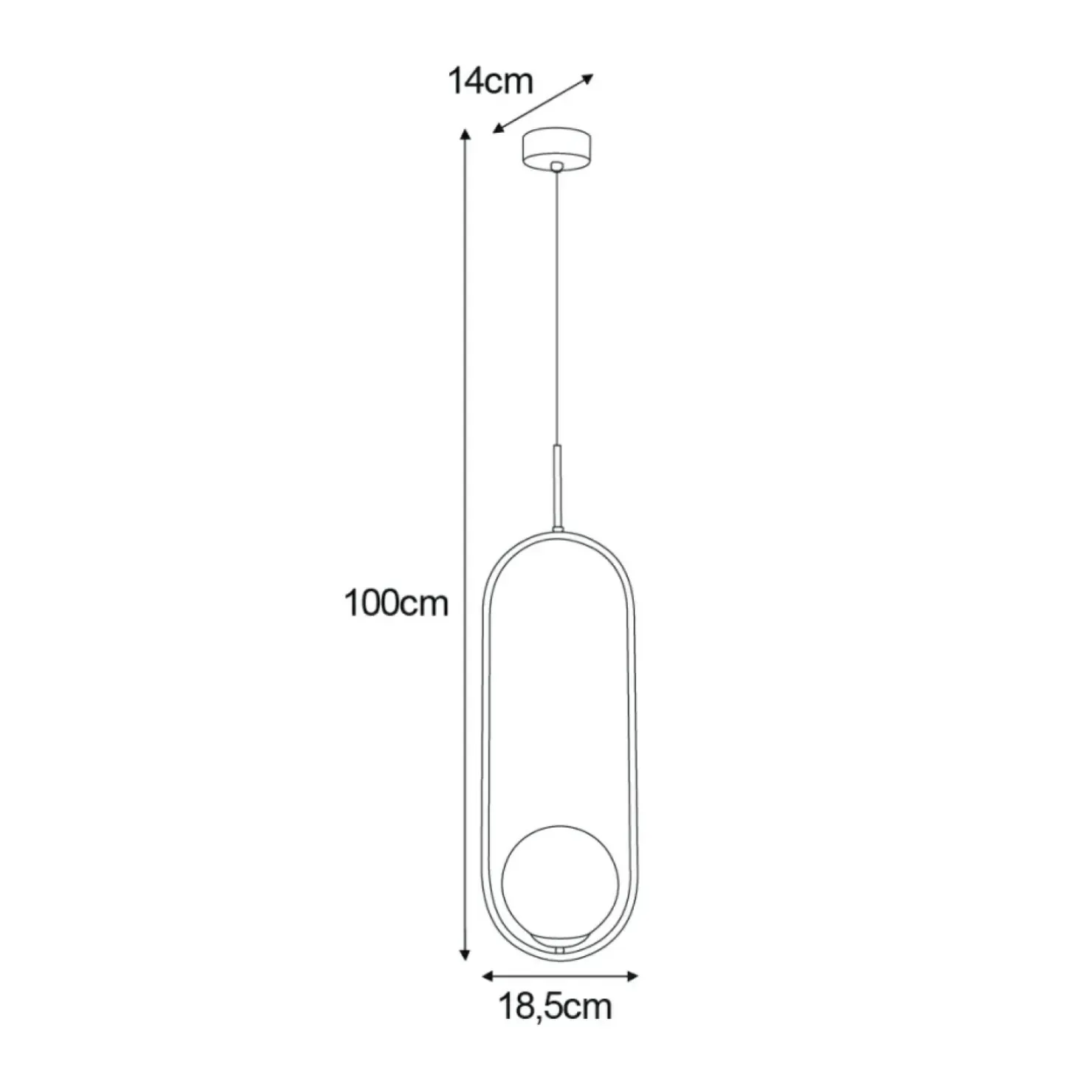 Store Sklep Kaja Pojedyncza lampa wisząca z białym kloszem K-5100 z serii PARVA | Kaja