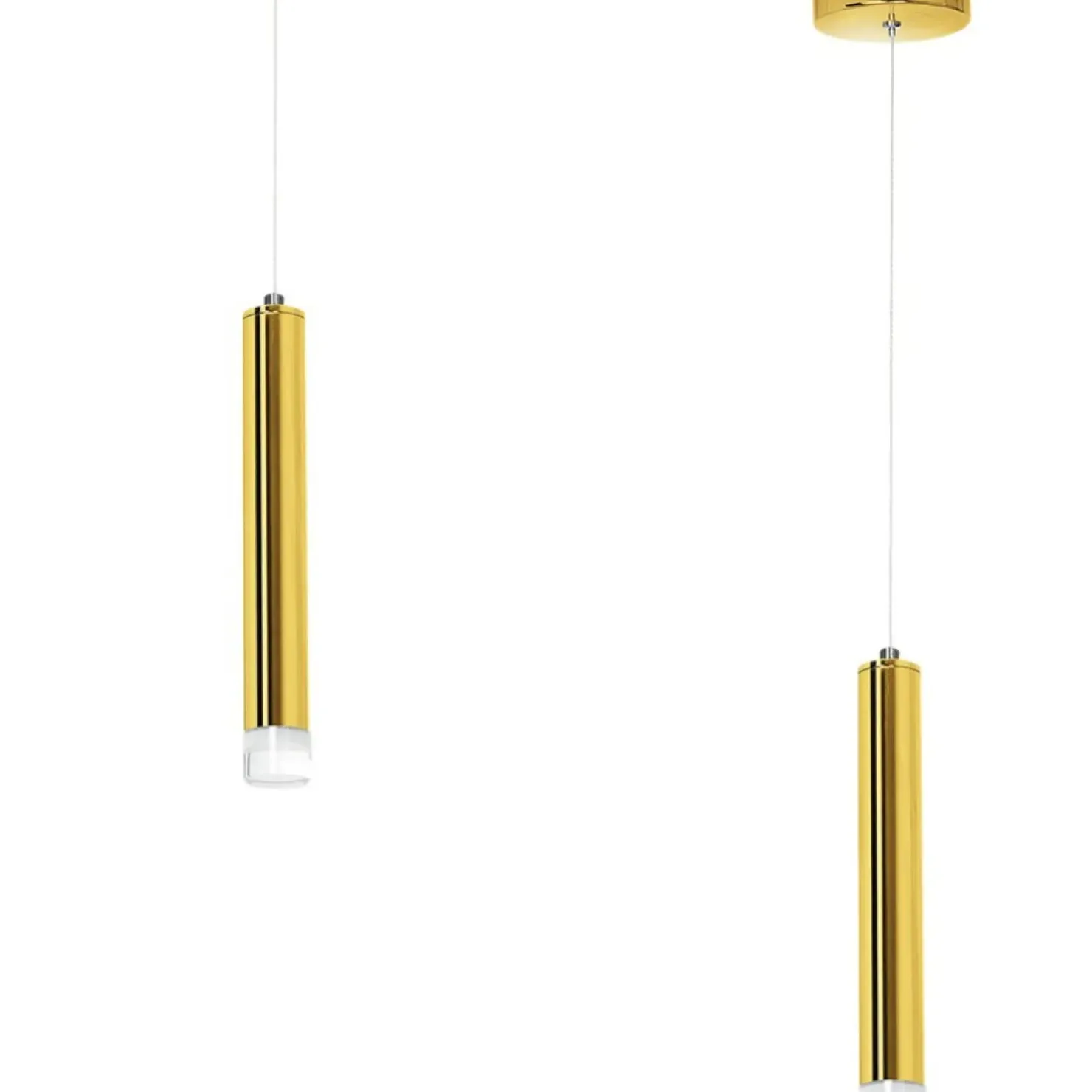 Best Sale Sklep Kaja Pojedyncza lampa wisząca, złota, ledowa tuba ML5713 z serii GOLDIE | Kaja Oświet