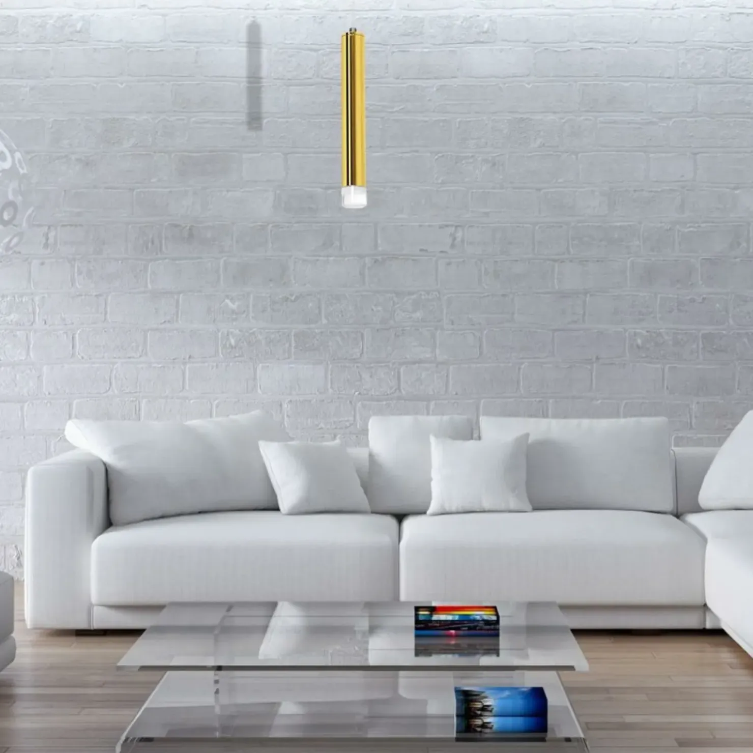 Best Sale Sklep Kaja Pojedyncza lampa wisząca, złota, ledowa tuba ML5713 z serii GOLDIE | Kaja Oświet