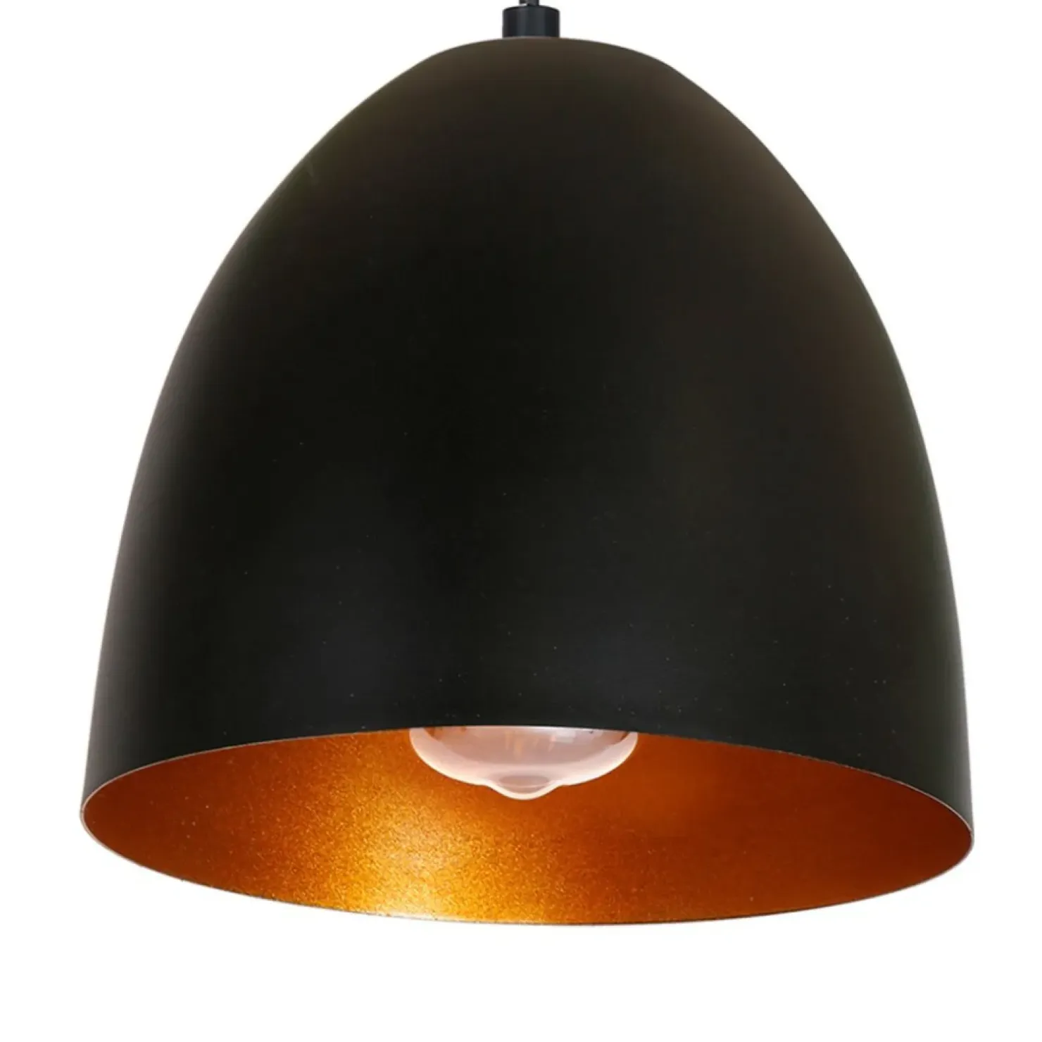Hot Sklep Kaja Pojedyncza lampa wisząca z czarnym kloszem MLP5587 z serii VEGAS | Kaja Oświetle