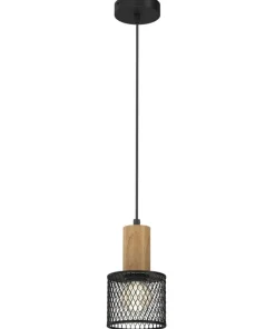 Hot Sklep Kaja Pojedyncza lampa wisząca z drucinym kloszem MLP8559 z serii SOBRESA | Kaja Oświe