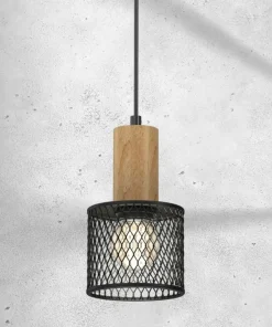 Hot Sklep Kaja Pojedyncza lampa wisząca z drucinym kloszem MLP8559 z serii SOBRESA | Kaja Oświe