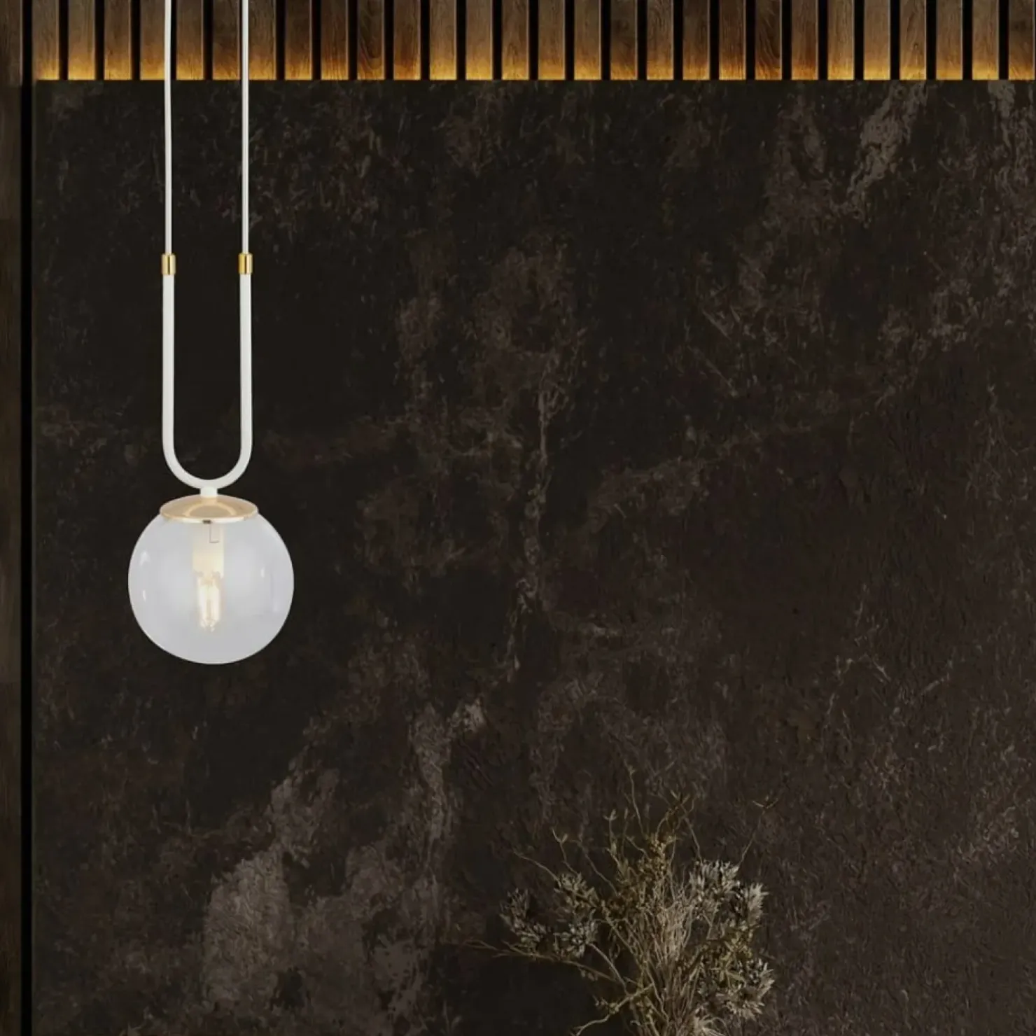 Cheap Sklep Kaja Pojedyncza lampa wisząca z okrągłym kloszem 1116/1 GLAM | Kaja