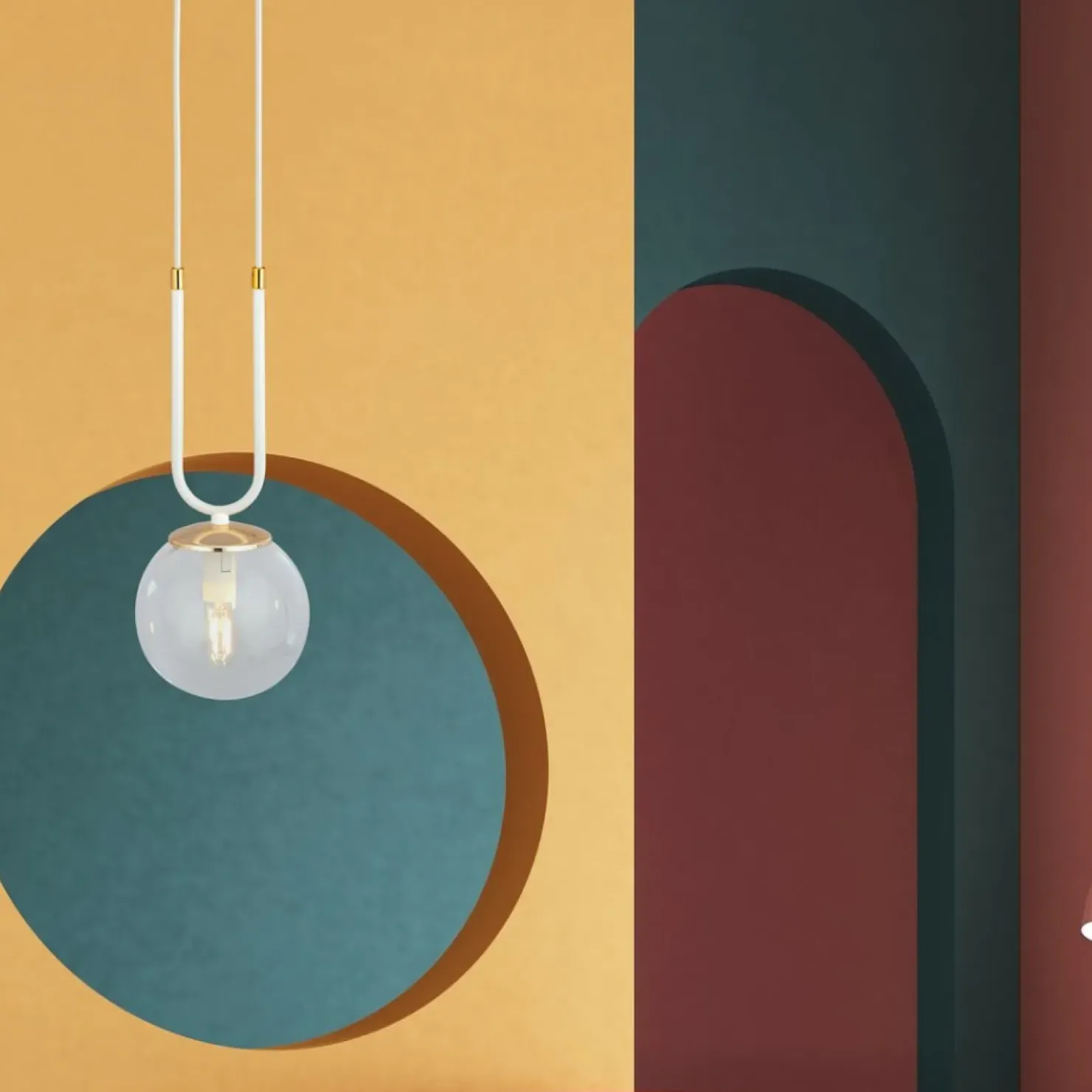 Cheap Sklep Kaja Pojedyncza lampa wisząca z okrągłym kloszem 1116/1 GLAM | Kaja