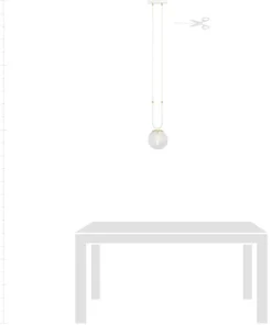 Cheap Sklep Kaja Pojedyncza lampa wisząca z okrągłym kloszem 1116/1 GLAM | Kaja