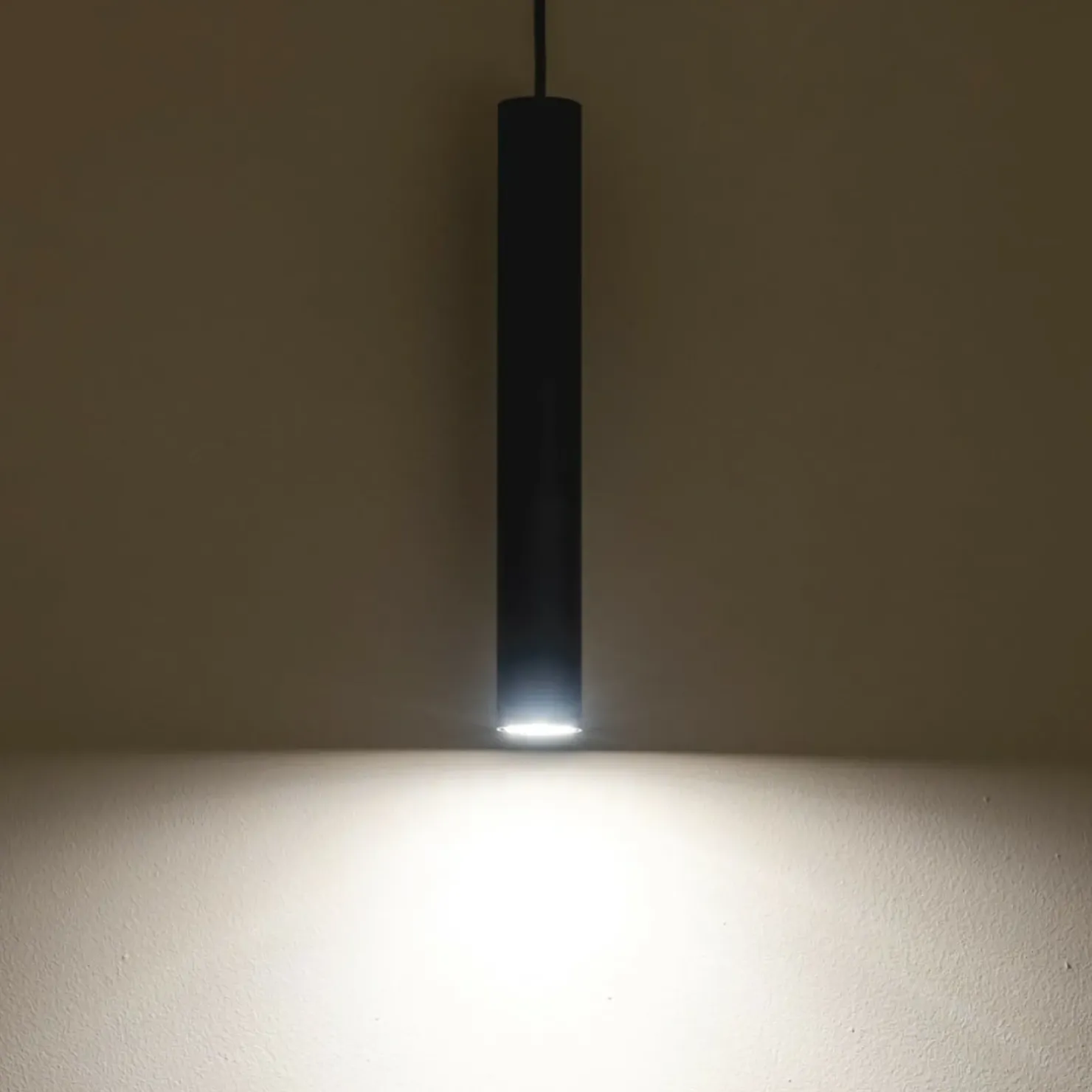 Discount Sklep Kaja Pojedyncza, punktowa lampa wisząca, tuba 30cm 10903 FOURTY | Kaja szary