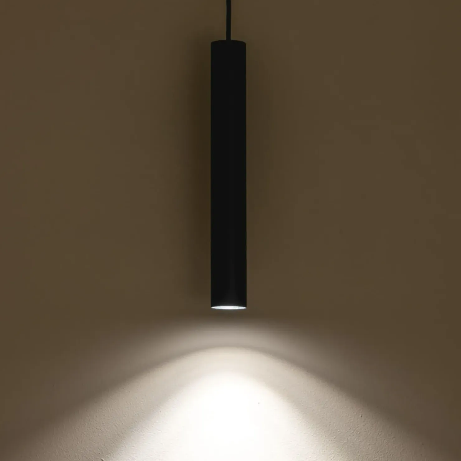 Discount Sklep Kaja Pojedyncza, punktowa lampa wisząca, tuba 30cm 10903 FOURTY | Kaja szary