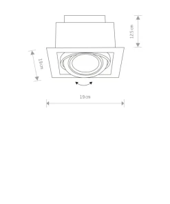 Pojedynczy downlight, lampa wpuszczana w sufit 9575 | Kaja Oświetlenie*Sklep Kaja Cheap