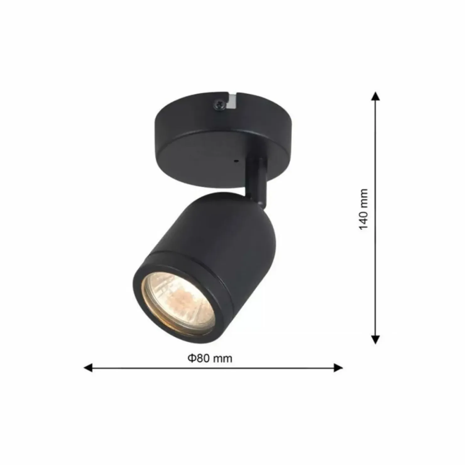 Pojedynczy reflektor na sufit i ścianę ML7642 PORTER | Kaja*Sklep Kaja Cheap