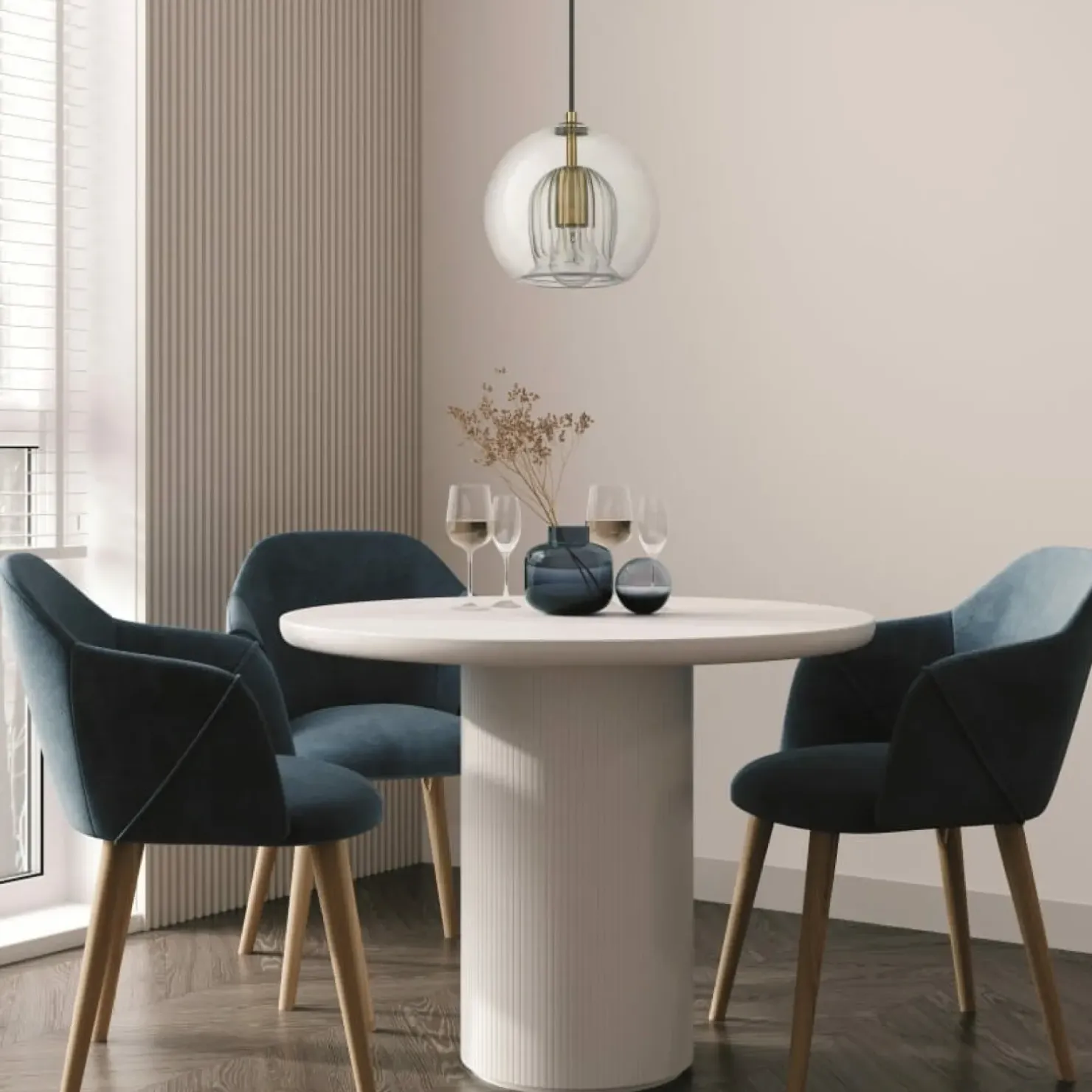 Outlet Sklep Kaja Pojedynczy, złoty zwis z okrągłym kloszem LP-133/1P z serii ARETTE