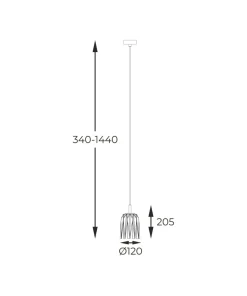 Best Sale Sklep Kaja Pojedynczy zwis z kryształowym kloszem P0590-01A-V7AC TAZZA | Kaja