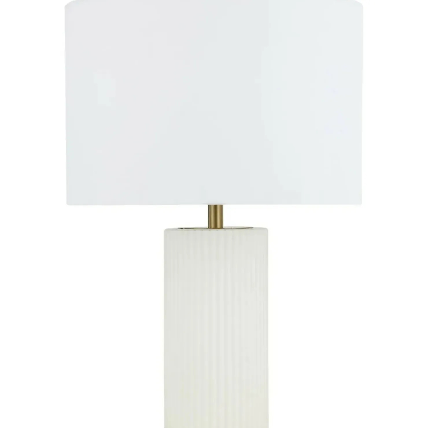 Ponadczasowa, abażurowa lampka stołowa LP-787/1T BIAŁA TOKIO | Kaja*Sklep Kaja Shop