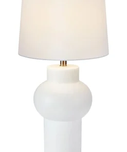 Ponadczasowa, biała lampka stołowa do salonu 108450 z serii SHAPE*Sklep Kaja Cheap