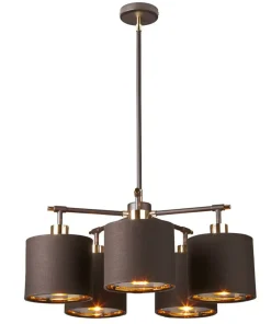 Best Sale Sklep Kaja Ponadczasowa, brązowa lampa wisząca BALANCE5-BRPB z serii BALANCE