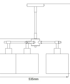 Best Sale Sklep Kaja Ponadczasowa, brązowa lampa wisząca BALANCE5-BRPB z serii BALANCE