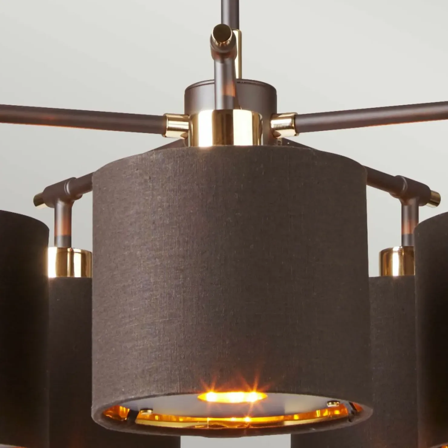 Best Sale Sklep Kaja Ponadczasowa, brązowa lampa wisząca BALANCE5-BRPB z serii BALANCE