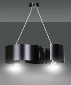Clearance Sklep Kaja Ponadczasowa, czarna lampa wisząca do kuchni 284/2 VIXON | Kaja