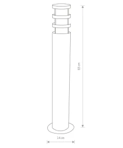 Ponadczasowa lampa ogrodowa słupek 4446 NORIN | Kaja Oświetlenie*Sklep Kaja Flash Sale
