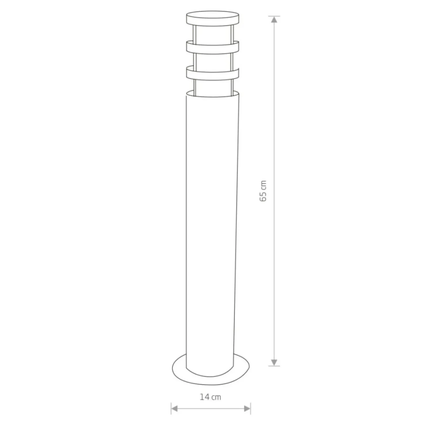 Ponadczasowa lampa ogrodowa słupek 4446 NORIN | Kaja Oświetlenie*Sklep Kaja Flash Sale