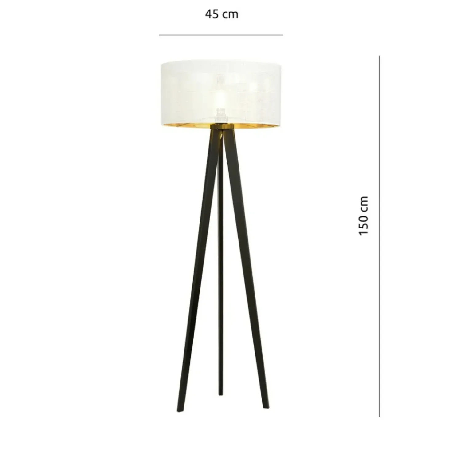 Ponadczasowa lampa podłogowa z abażurem 1147/LP1 ASTON | Kaja*Sklep Kaja Store
