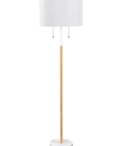 Ponadczasowa lampa podłogowa do sypialni LP-0304/2F WH FOGO | Kaja*Sklep Kaja Flash Sale