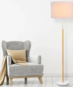 Ponadczasowa lampa podłogowa do sypialni LP-0304/2F WH FOGO | Kaja*Sklep Kaja Flash Sale