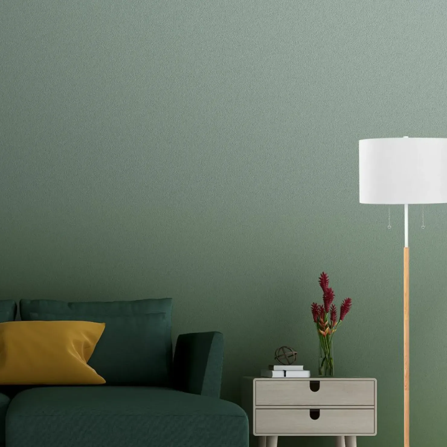 Ponadczasowa lampa podłogowa do sypialni LP-0304/2F WH FOGO | Kaja*Sklep Kaja Flash Sale
