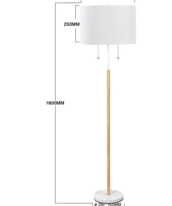 Ponadczasowa lampa podłogowa do sypialni LP-0304/2F WH FOGO | Kaja*Sklep Kaja Flash Sale