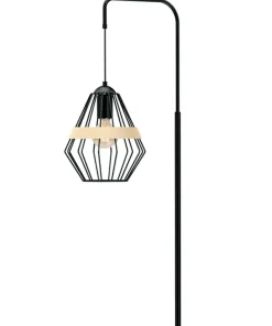 Ponadczasowa lampa podłogowa, druciany klosz MLP5528 z serii CLIFF | Kaja Oświet*Sklep Kaja Hot