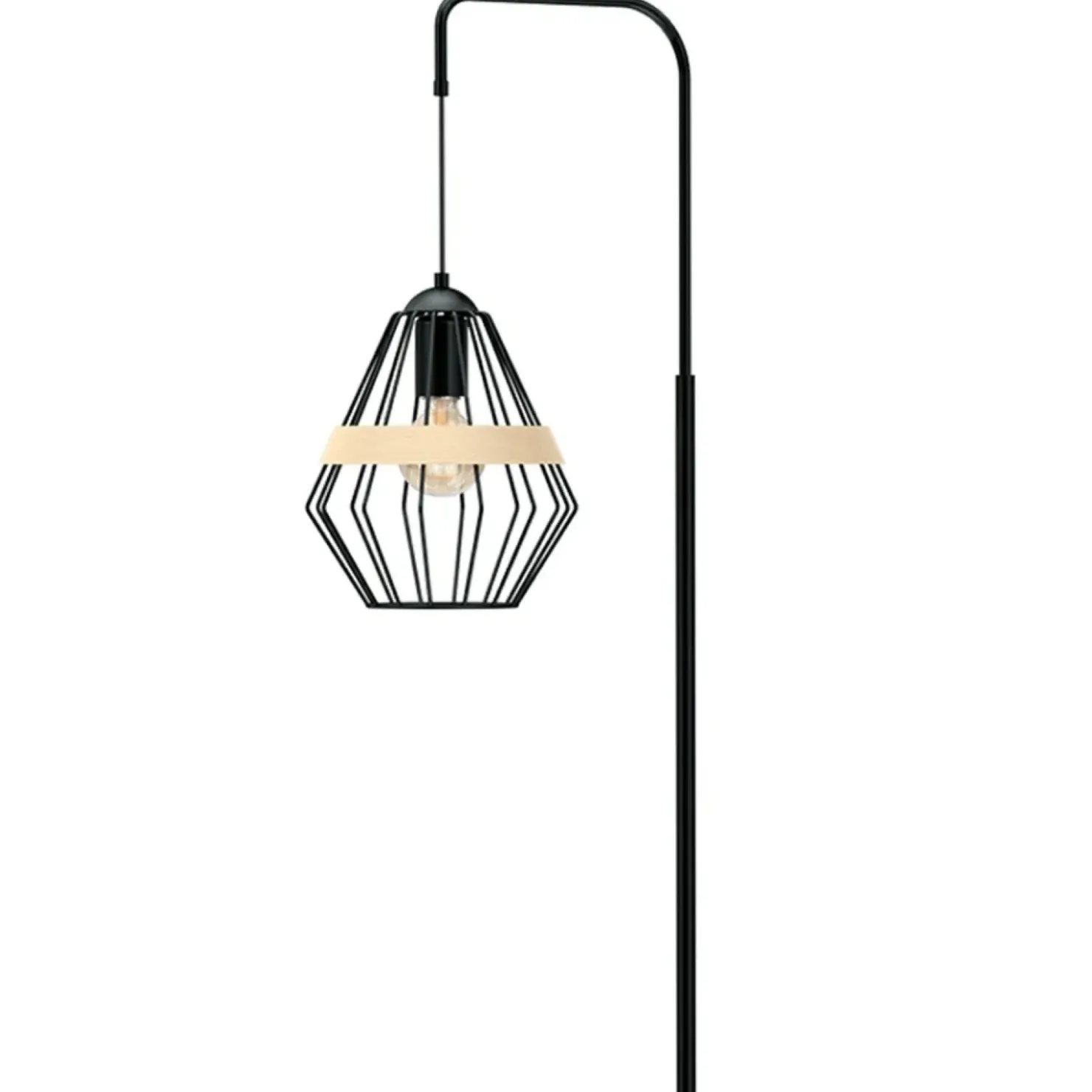 Ponadczasowa lampa podłogowa, druciany klosz MLP5528 z serii CLIFF | Kaja Oświet*Sklep Kaja Hot