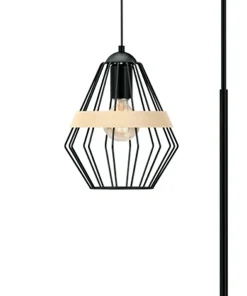 Ponadczasowa lampa podłogowa, druciany klosz MLP5528 z serii CLIFF | Kaja Oświet*Sklep Kaja Hot