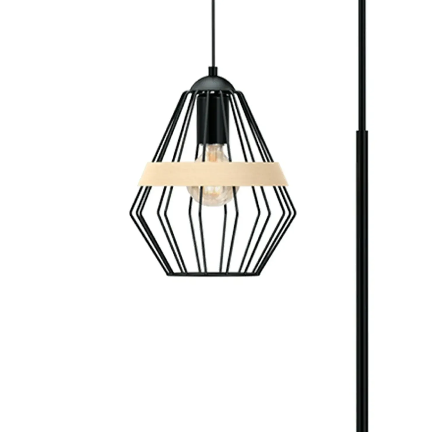 Ponadczasowa lampa podłogowa, druciany klosz MLP5528 z serii CLIFF | Kaja Oświet*Sklep Kaja Hot