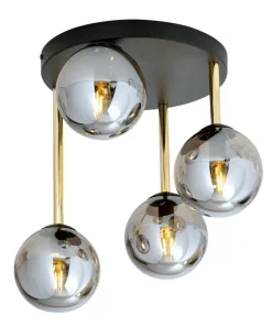 Ponadczasowa lampa sufitowa z ciemnymi kloszami 1259/4 z serii DOLCE*Sklep Kaja Best Sale