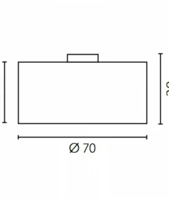 Ponadczasowa lampa sufitowa z abażurem ⌀60cm 67835 ONDE | Kaja*Sklep Kaja Online