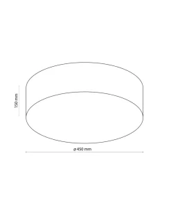 Ponadczasowa lampa sufitowa z abażurem TK 5636 z serii RONDO | Kaja*Sklep Kaja New