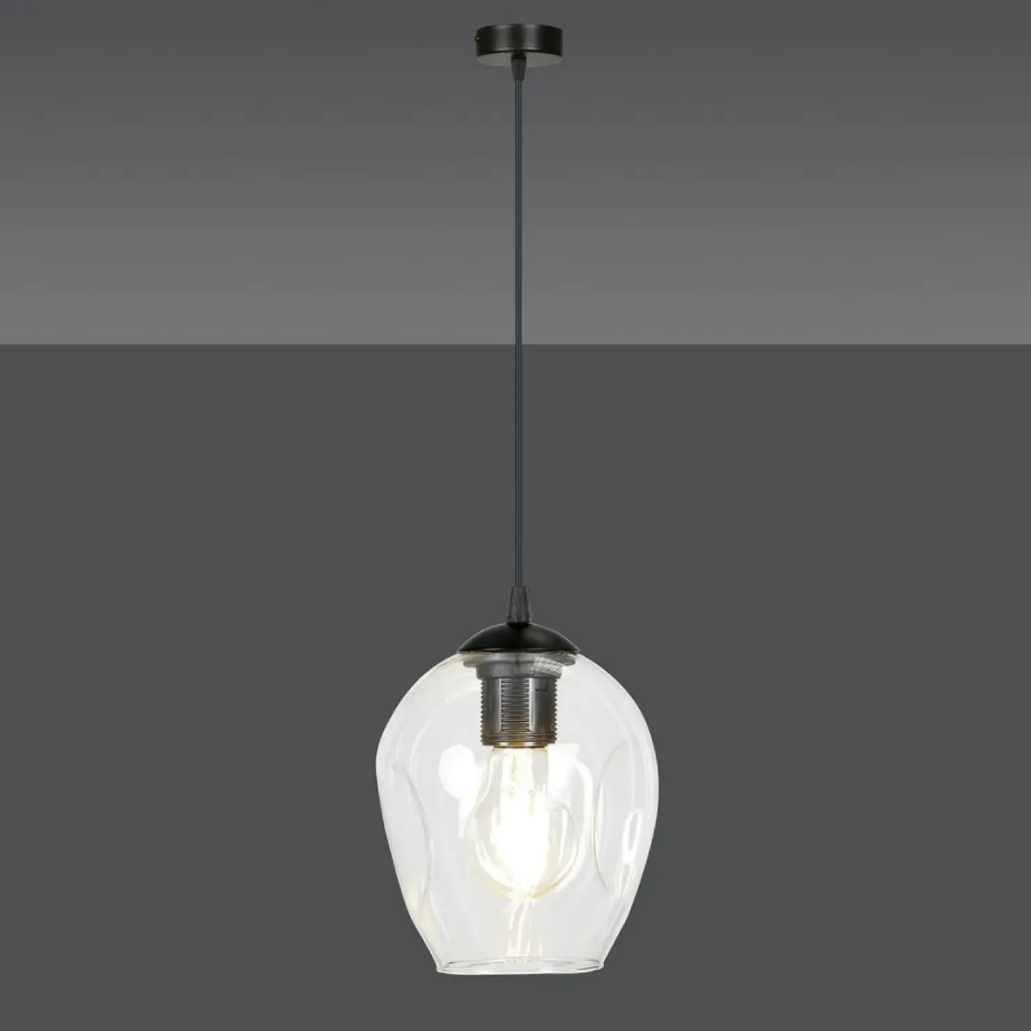 Fashion Sklep Kaja Ponadczasowa lampa wisząca, ozdobny klosz 679/1 ISTAR | Kaja