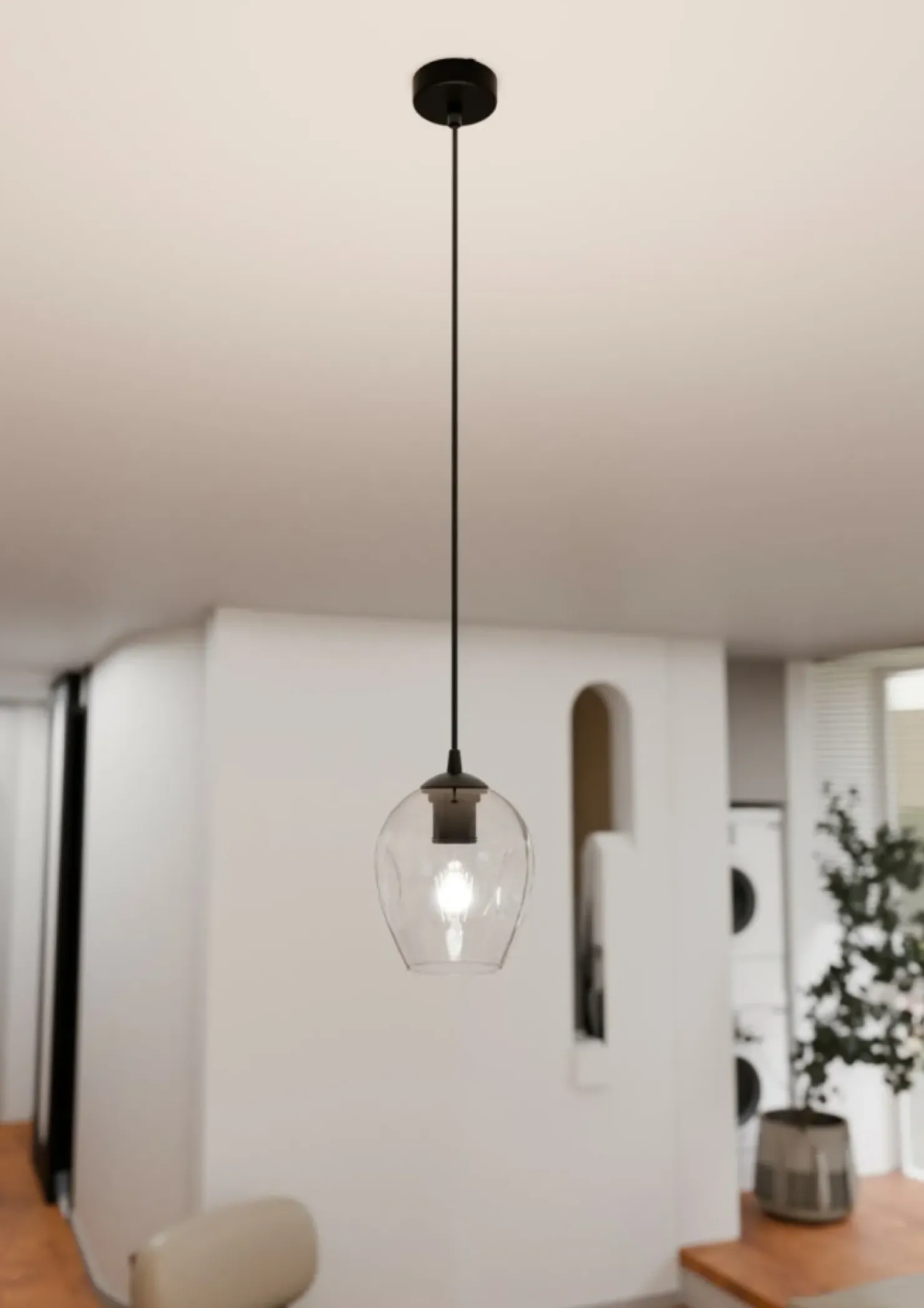 Fashion Sklep Kaja Ponadczasowa lampa wisząca, ozdobny klosz 679/1 ISTAR | Kaja