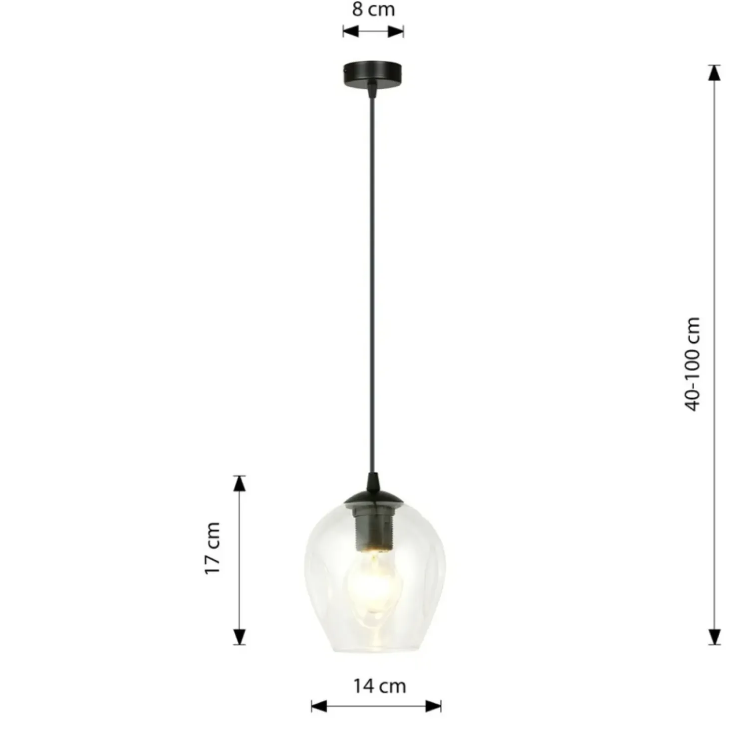 Fashion Sklep Kaja Ponadczasowa lampa wisząca, ozdobny klosz 679/1 ISTAR | Kaja