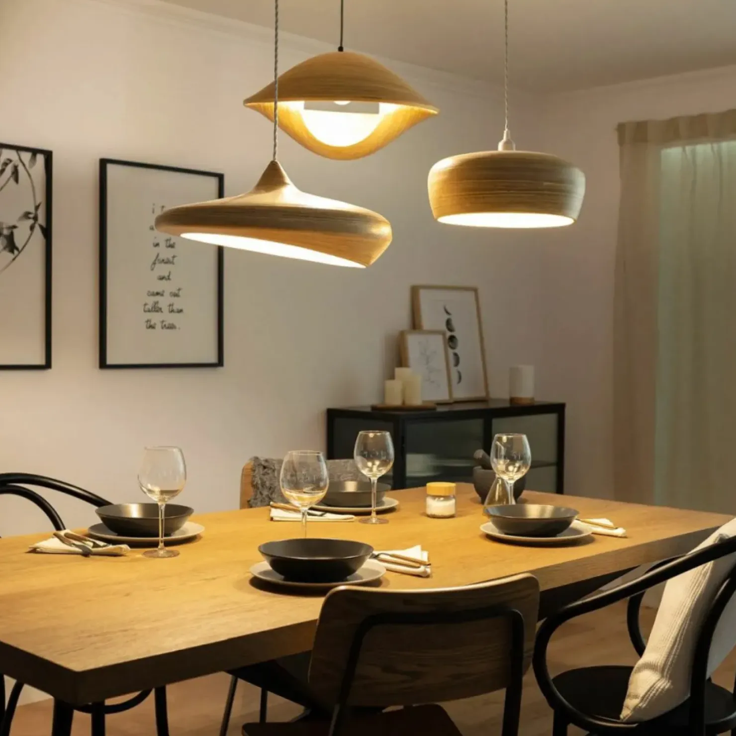 Store Sklep Kaja Ponadczasowa lampa wisząca do kuchni ABR-LW4-BH-E27 BOHO | Kaja brązowy
