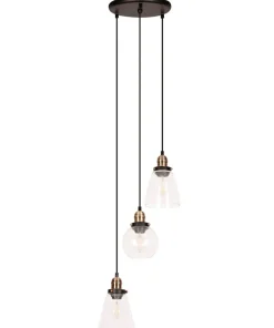 Best Sale Sklep Kaja Ponadczasowa lampa wisząca do sypialni K-8036B-3 SAMANTA | Kaja czarny