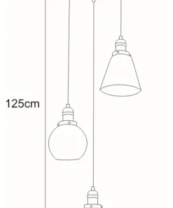 Best Sale Sklep Kaja Ponadczasowa lampa wisząca do sypialni K-8036B-3 SAMANTA | Kaja czarny