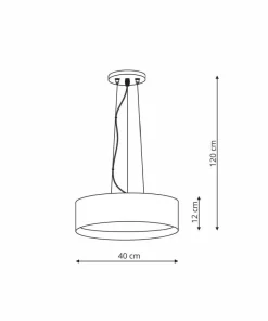 Clearance Sklep Kaja Ponadczasowa lampa wisząca LP-043/1P BK/GD HUDSON | Kaja Oświetlenie